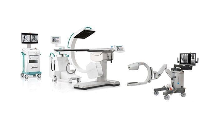 Mobile C-Arm veterinary fluoroscopy