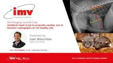 Journal Club - Vertebral heart score to evaluate cardiac size in thoracic radiographs of 124 healthy rats